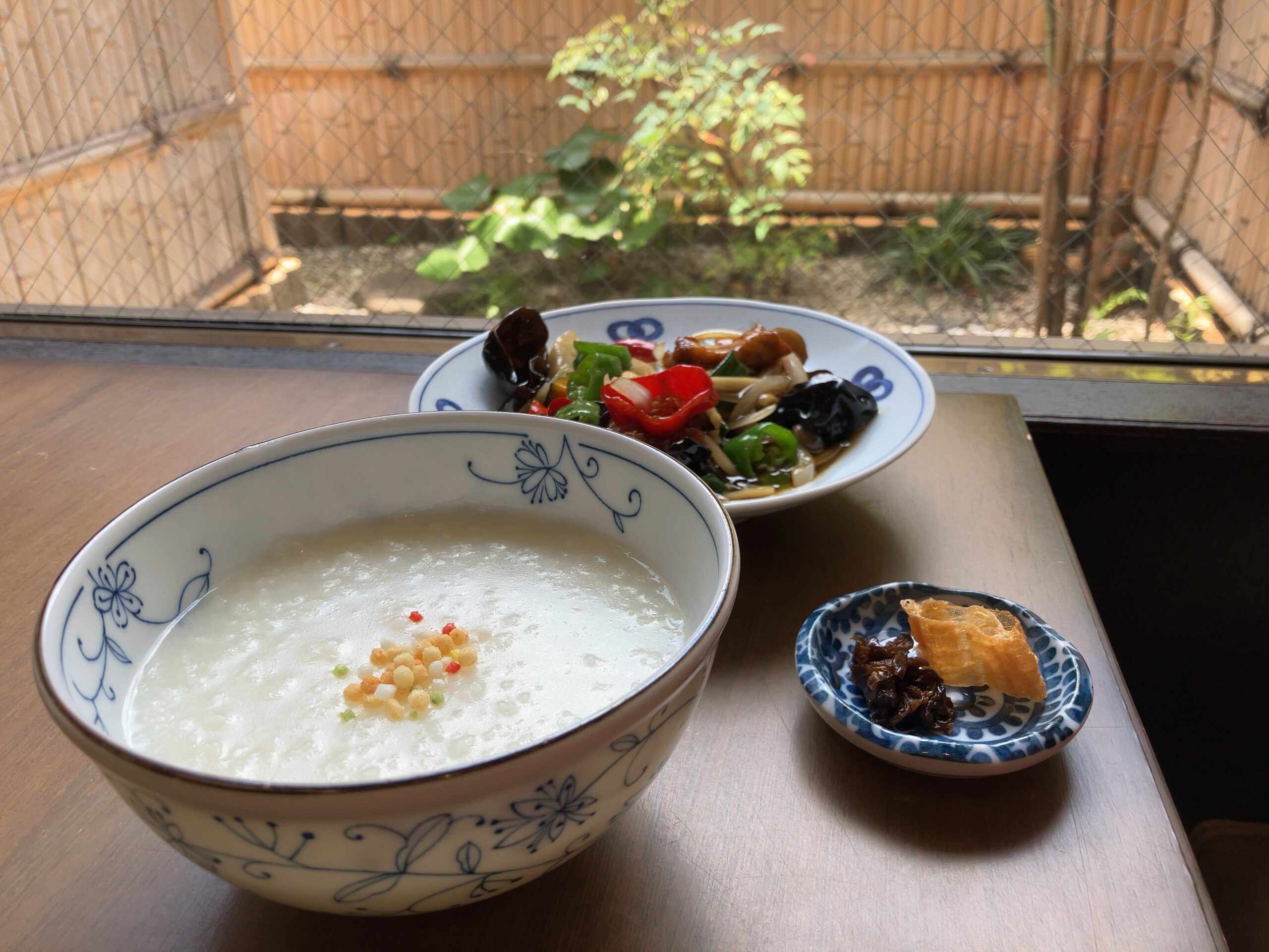 京都「お粥と京野菜中華 福住」のセット写真